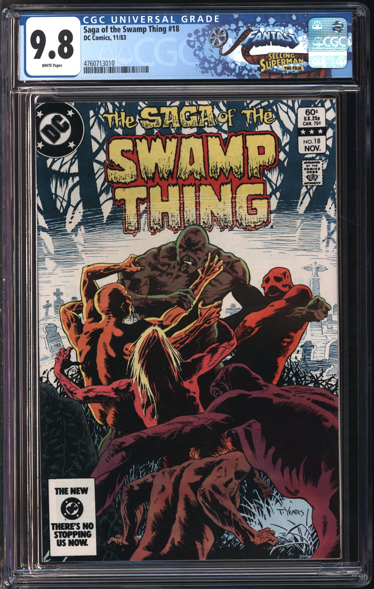 D.C. Comics Saga of the Swamp Thing #18 11/83 FANTAST CGC 9.8 White Pages