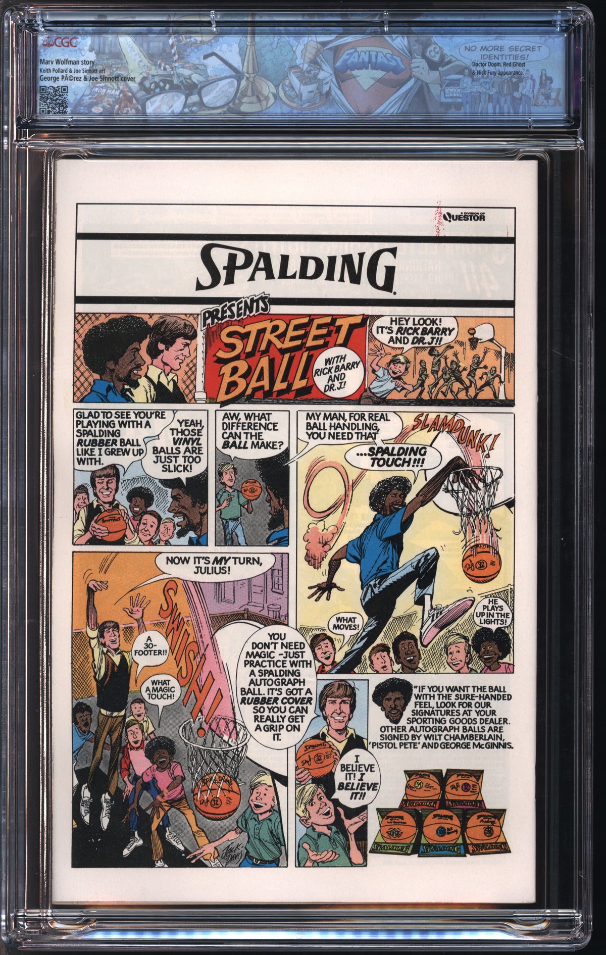 Marvel Comics Fantastic Four #197 8/78 FANTAST CGC 9.8 White Pages