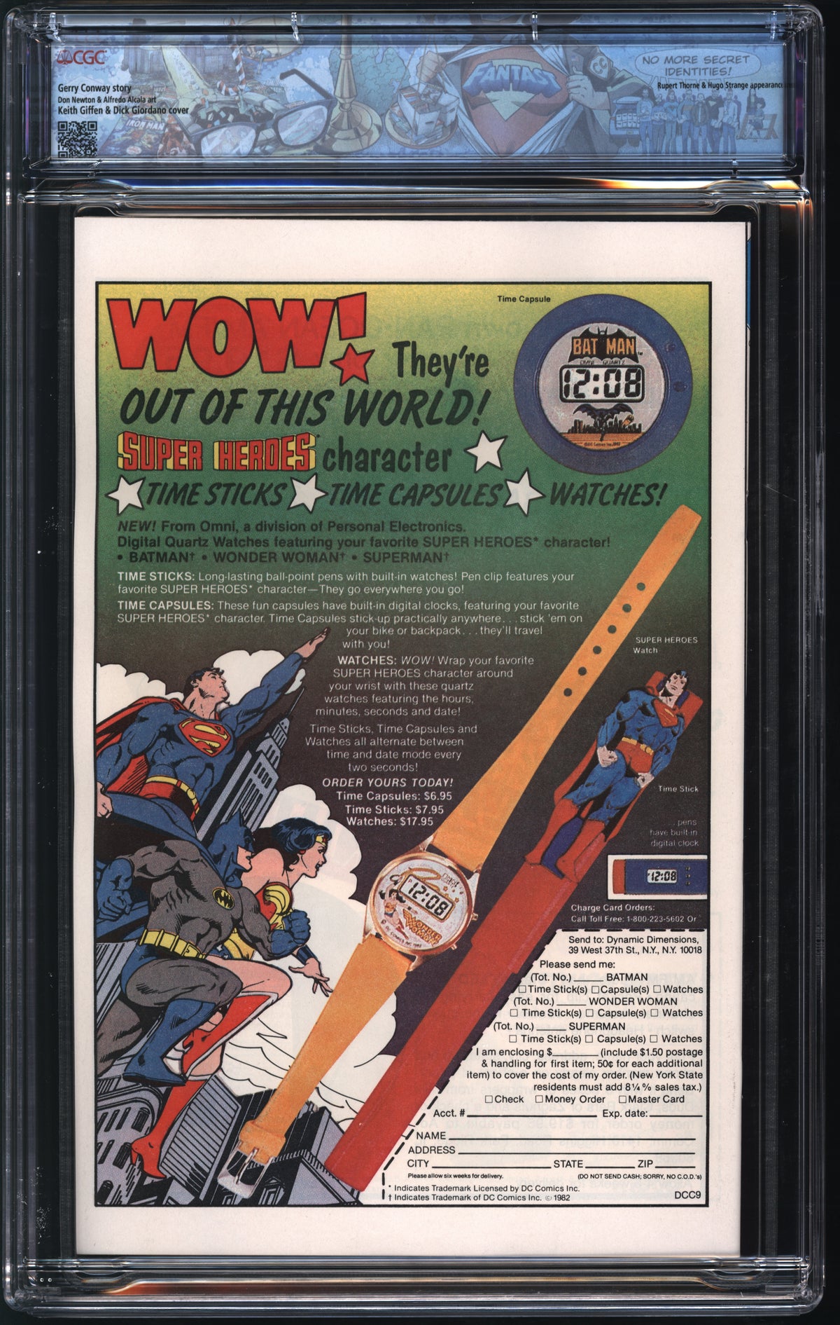 D.C. Comics Batman #354 12/82 FANTAST CGC 9.8 White Pages