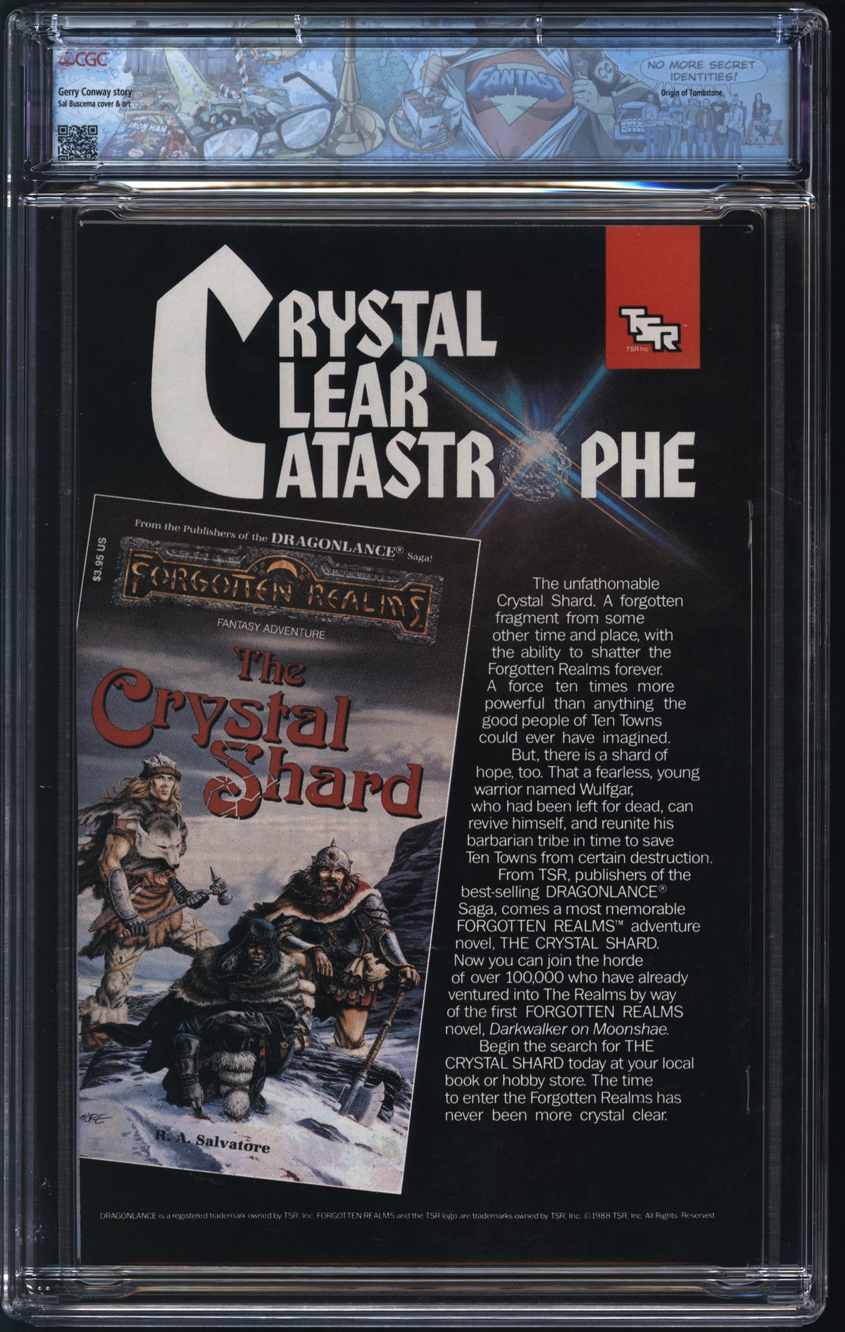 Marvel Comics Spectacular Spider-Man #139 6/88 FANTAST CGC 9.8 White Page