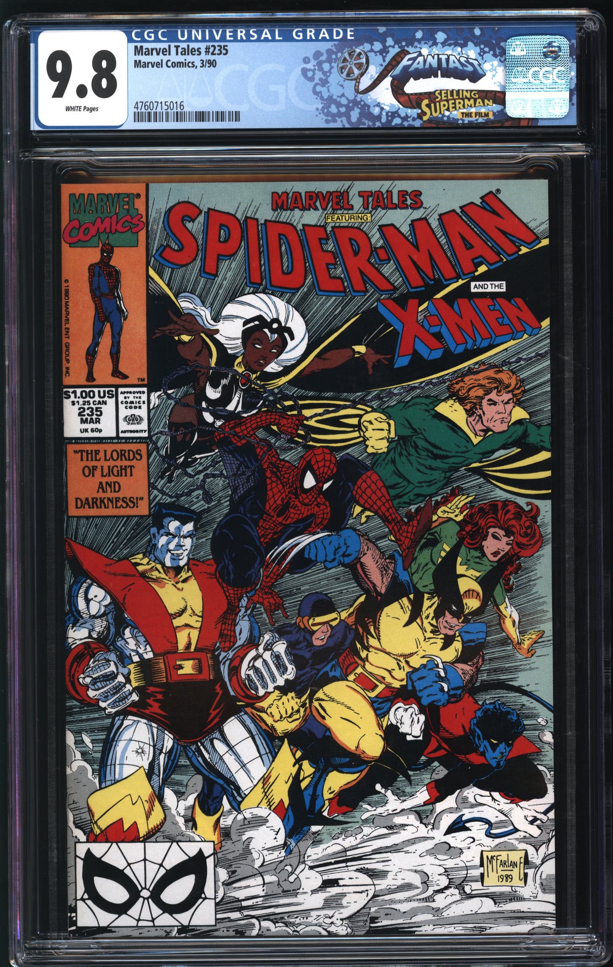 Marvel Comics Marvel Tales #235 3/90 FANTAST CGC 9.8 White Pages