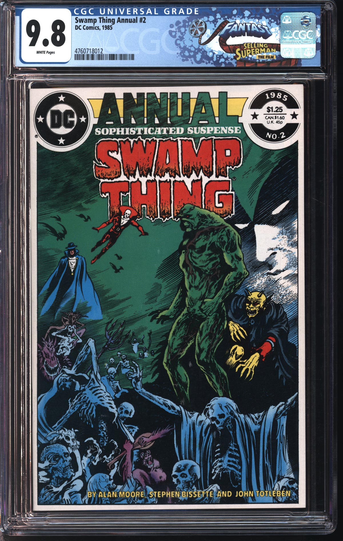 D.C. Comics Swamp Thing Annual #2 1985 FANTAST CGC 9.8 White Pages