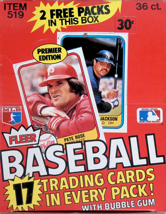 1981 Fleer Baseball Unopened Wax Box