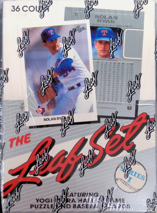 1990 The Leaf Set Baseball Series 1 Sealed Box