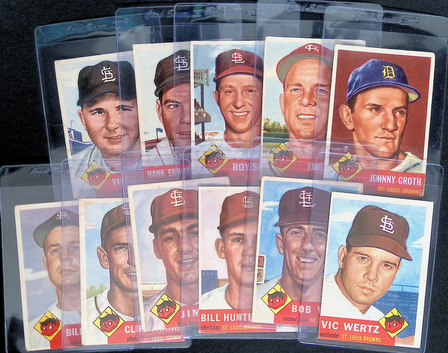 1953 Topps St. Louis Browns Team Lot