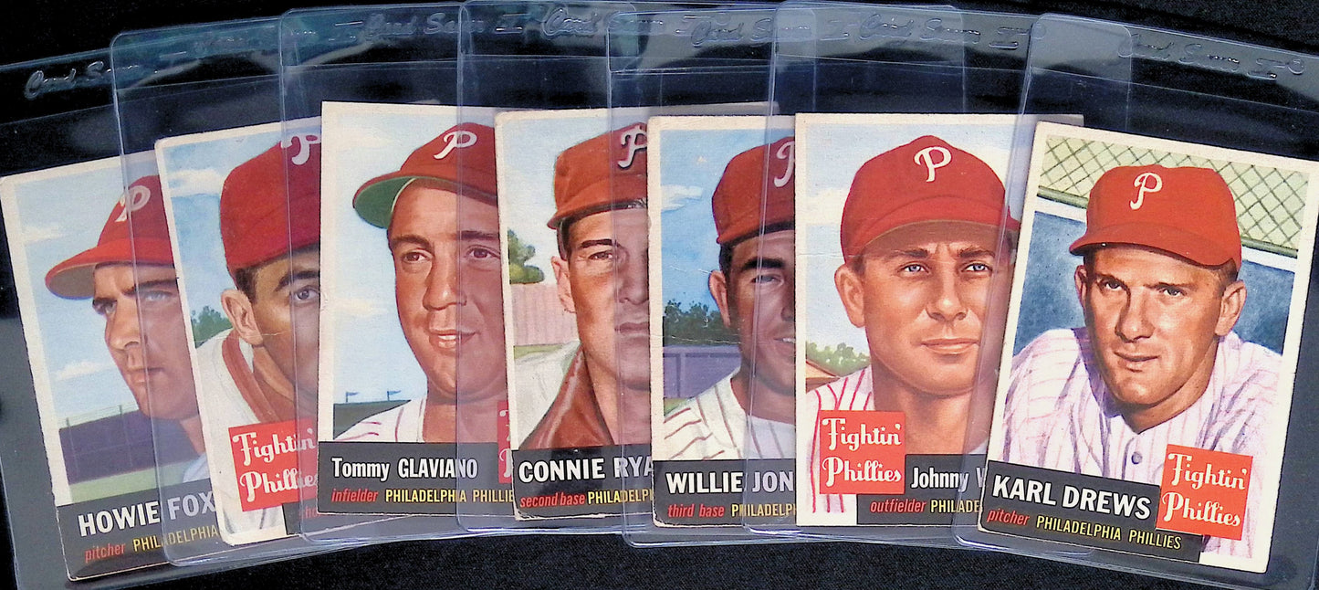 1953 Topps Philadelphia Phillies Team Lot