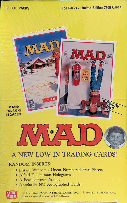 1992 Lime Rock Mad Magazine Trading Card Sealed Box