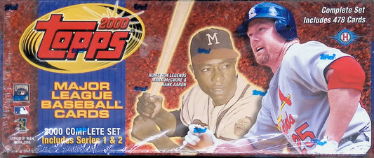 2000 Topps Baseball Complete Set Series 1 and 2 Sealed