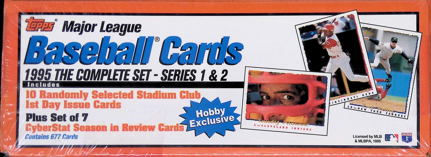 1995 Topps Baseball Complete Set Series 1 and 2 Sealed