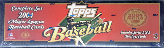 2004 Topps Baseball Complete Set Series 1 and 2 Sealed