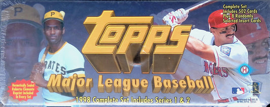 1998 Topps Baseball Complete Set Series 1 and 2 Sealed