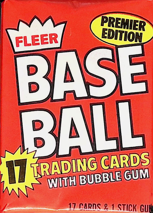 1981 Fleer Baseball Premier Edition Factory Sealed Pack