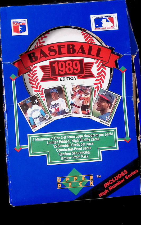 1989 Upper Deck Collectors Choice Baseball full Box (Includes High Number Series)
